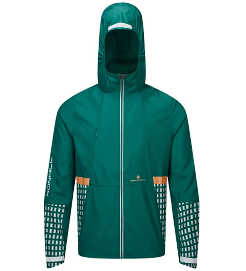 Ronhill Men s Tech Afterhours Jacket DpLagoon Copper Rflct